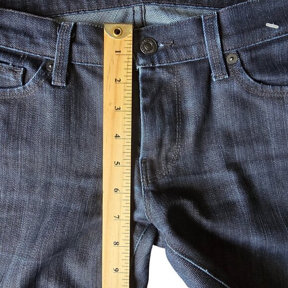 7 For All Mankind Women’s Jeans Size 28 Blue Straight Denim - Picture 8 of 10